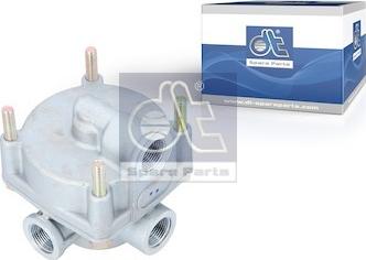 DT Spare Parts 4.60856 - Клапан ускорительный RVI/ MAZ/ KMZ/ BUS , Вход 1 , 2 и 4 : M 22x1.5, autosila-amz.com