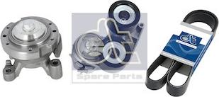 DT Spare Parts 5.94194 - Ремонтный комплект, рычаг натяжки поликлинового ремня autosila-amz.com