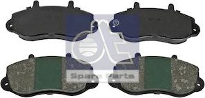 DT Spare Parts 6.95119 - Тормозные колодки, дисковые, комплект autosila-amz.com