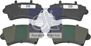 DT Spare Parts 6.95120 - Тормозные колодки, дисковые, комплект autosila-amz.com