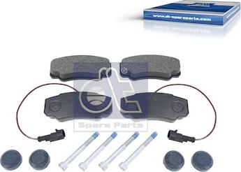 DT Spare Parts 6.95122 - Тормозные колодки, дисковые, комплект autosila-amz.com