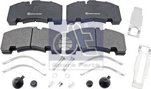 DT Spare Parts 10.14002 - Тормозные колодки, дисковые, комплект autosila-amz.com