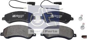 DT Spare Parts 13.93100 - Тормозные колодки, дисковые, комплект autosila-amz.com