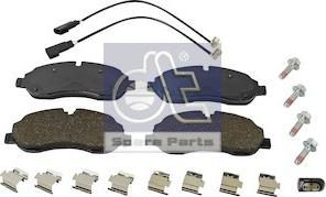 DT Spare Parts 13.93108 - Тормозные колодки, дисковые, комплект autosila-amz.com