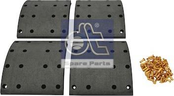 DT Spare Parts 1.35009 - Комплект тормозных башмаков, барабанные тормоза autosila-amz.com