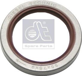 DT Spare Parts 1.24267 - Уплотняющее кольцо вала, фланец ступенчатой коробки передач autosila-amz.com