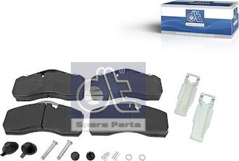 DT Spare Parts 3.96405 - Тормозные колодки, дисковые, комплект autosila-amz.com