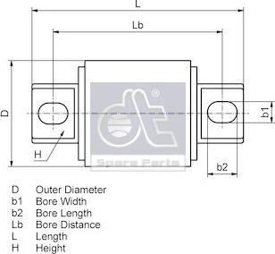 DT Spare Parts 2.96060 - Ремкомплект, направляющая стойка autosila-amz.com