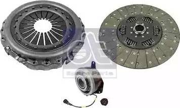 DT Spare Parts 2.93078 - Комплект сцепления autosila-amz.com