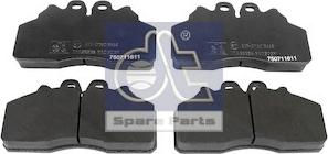 DT Spare Parts 7.92605 - Тормозные колодки, дисковые, комплект autosila-amz.com