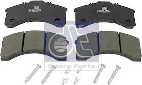 DT Spare Parts 7.92601 - Тормозные колодки, дисковые, комплект autosila-amz.com