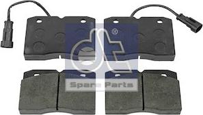 DT Spare Parts 7.92624 - Тормозные колодки, дисковые, комплект autosila-amz.com