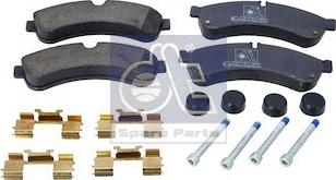 DT Spare Parts 7.92620 - Тормозные колодки, дисковые, комплект autosila-amz.com