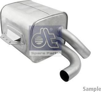 DT Spare Parts 7.22016 - Средний / конечный глушитель ОГ autosila-amz.com