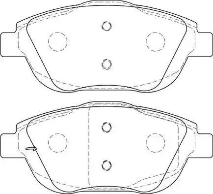 Duron DBP344288 - Тормозные колодки, дисковые, комплект autosila-amz.com