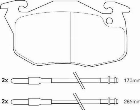 Duron DBP340730 - Тормозные колодки, дисковые, комплект autosila-amz.com