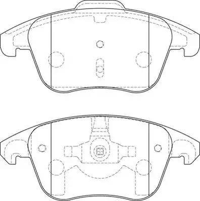 Allied Nippon ADB01720 - Тормозные колодки, дисковые, комплект autosila-amz.com