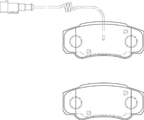 Duron DBP354054 - Тормозные колодки, дисковые, комплект autosila-amz.com