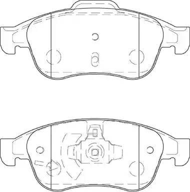 Duron DBP354180 - Тормозные колодки, дисковые, комплект autosila-amz.com