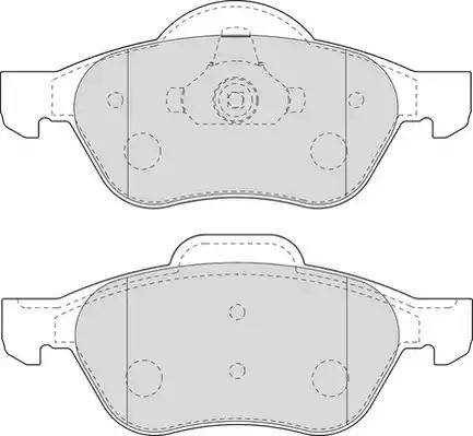 Duron DBP351440 - Тормозные колодки, дисковые, комплект autosila-amz.com