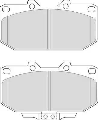 Duron DBP330986 - Тормозные колодки, дисковые, комплект autosila-amz.com