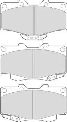 Duron DBP370797 - Тормозные колодки, дисковые, комплект autosila-amz.com