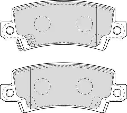 Triscan P0974302 - Тормозные колодки, дисковые, комплект autosila-amz.com