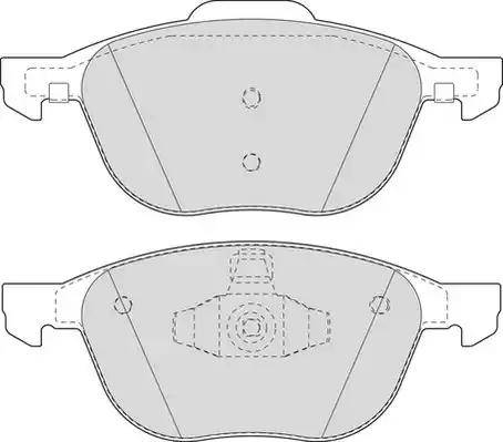 Duron DBP241594 - Тормозные колодки, дисковые, комплект autosila-amz.com