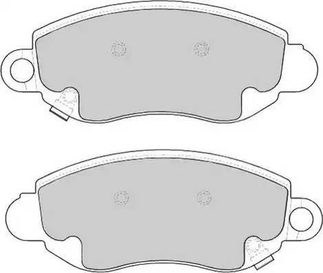 Duron DBP241381 - Тормозные колодки, дисковые, комплект autosila-amz.com