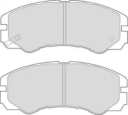 Duron DBP251015 - Тормозные колодки, дисковые, комплект autosila-amz.com