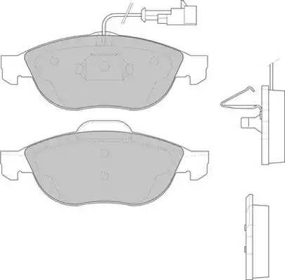 Duron DBP231134 - Тормозные колодки, дисковые, комплект autosila-amz.com