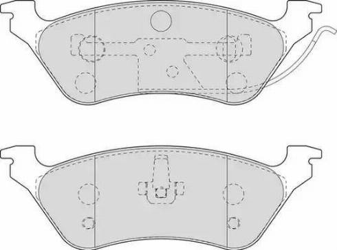 Duron DBP221475 - Тормозные колодки, дисковые, комплект autosila-amz.com