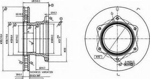 Duron DCR164A - Тормозной диск autosila-amz.com