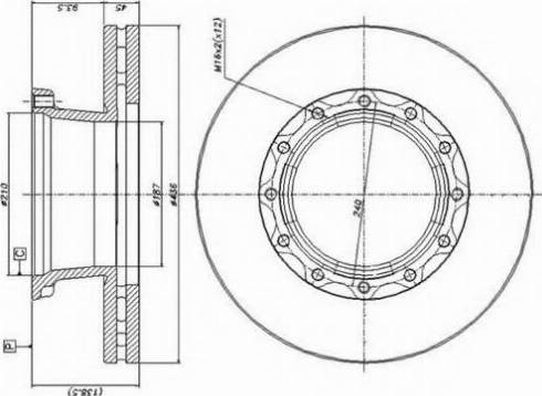 Duron DCR173A - Тормозной диск autosila-amz.com