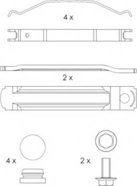 Duron DCV1901B - Тормозные колодки, дисковые, комплект autosila-amz.com