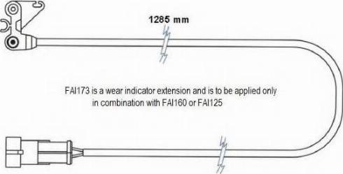 Duron FAI173 - Сигнализатор, износ тормозных колодок autosila-amz.com