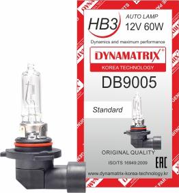 Dynamatrix DB9005 - Лампа накаливания, основная фара autosila-amz.com