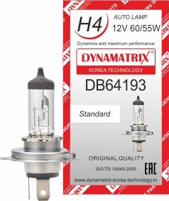Dynamatrix DB64193 - Лампа накаливания, основная фара autosila-amz.com