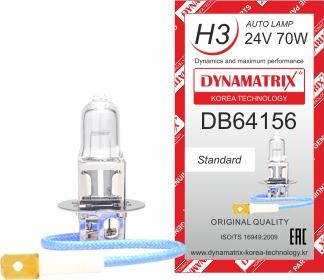 Dynamatrix DB64156 - Лампа накаливания, основная фара autosila-amz.com