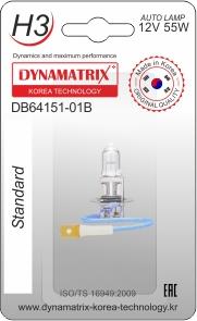 Dynamatrix DB64151-01B - Лампа накаливания, основная фара autosila-amz.com