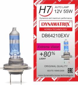 Dynamatrix DB64210EXV - Лампа накаливания, основная фара autosila-amz.com