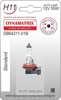 Dynamatrix DB64211-01B - Лампа накаливания, основная фара autosila-amz.com