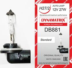 Dynamatrix DB881 - Лампа накаливания, основная фара autosila-amz.com