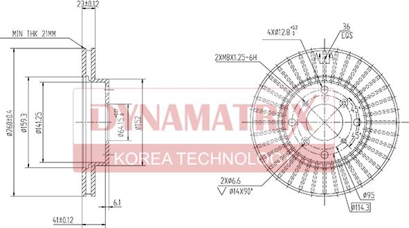 Dynamatrix DBD511 - Тормозной диск autosila-amz.com