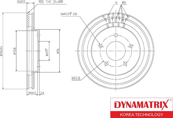 Dynamatrix DBD1599 - Тормозной диск autosila-amz.com
