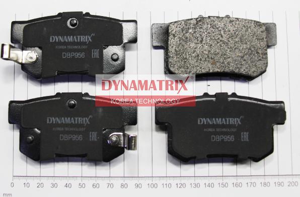 Dynamatrix DBP956 - Тормозные колодки, дисковые, комплект autosila-amz.com