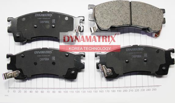 Dynamatrix DBP984 - Тормозные колодки, дисковые, комплект autosila-amz.com