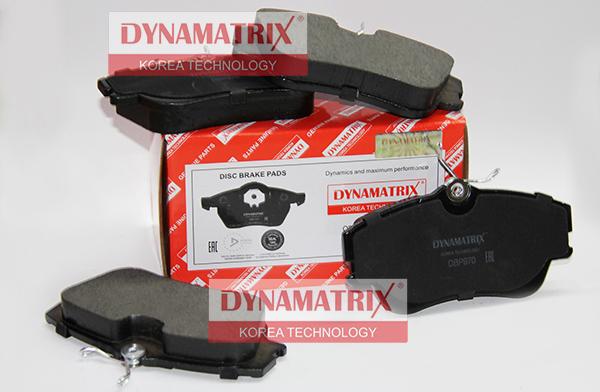 Dynamatrix DBP970 - Тормозные колодки, дисковые, комплект autosila-amz.com