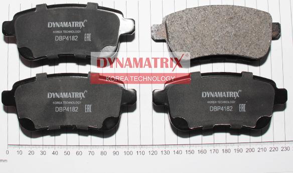 Dynamatrix DBP4182 - Тормозные колодки, дисковые, комплект autosila-amz.com