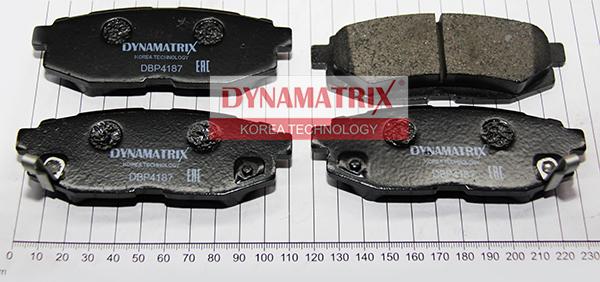 Dynamatrix DBP4187 - Тормозные колодки, дисковые, комплект autosila-amz.com